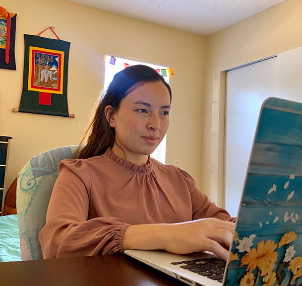 Sonam Choden, a UTEP chemistry major, performed analytical research in collaboration with the Southern Bhutan Ecological Forecasting team as part of the NASA DEVELOP program this summer. Photo: Courtesy 