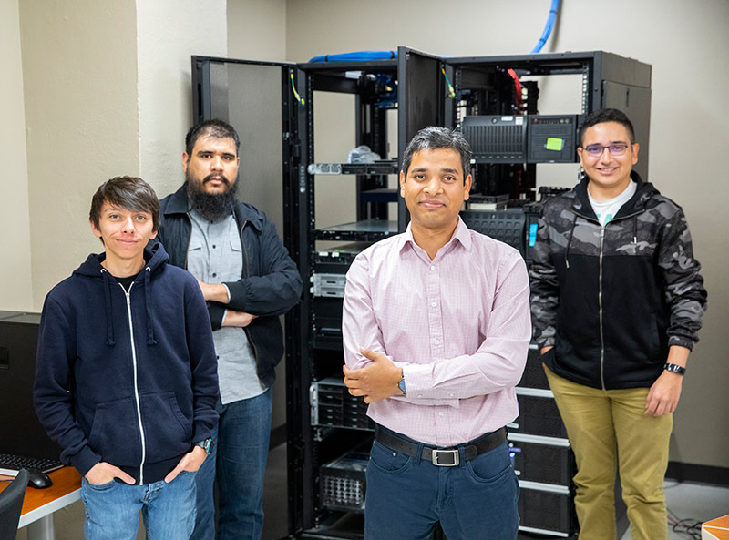 Researchers from The University of Texas at El Paso's Computer Science Department will have a hand in bolstering the safety of cybersecurity operations conducted by fossil fuel power generation plants thanks to a $171,000 grant from the U.S. Department of Energy. Photo by Ivan Pierre Aguirre / UTEP Communications 