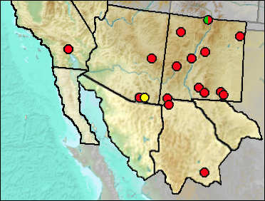Regional Pleistocene distribution of Ambystoma mavortium