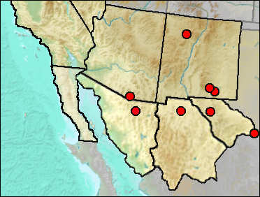 Pleistocene distribution of Equus francisci