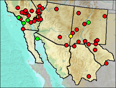 Regional Pleistocene distribution of Lepus sp.