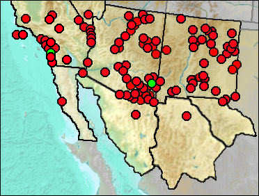 Regional Pleistocene distribution of Mammuthus columbi