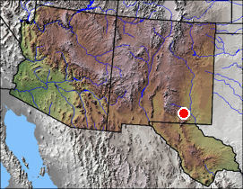 Pleistocene distribution of Myotis rectidentis