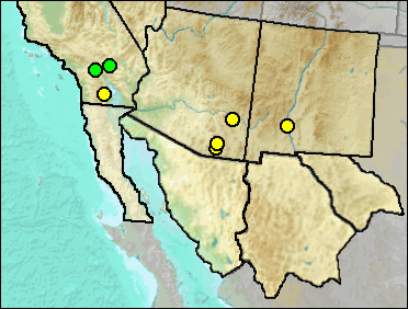 Pleistocene distribution of Ondatra idahoensis.