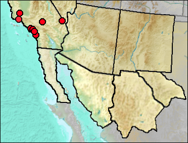 Regional Pleistocene distribution of Sylvilagus bachmani