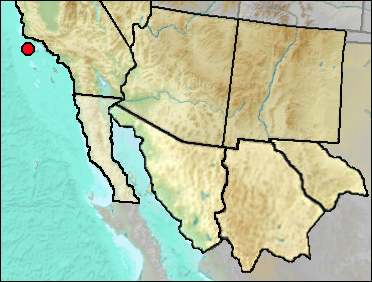 Pleistocene distribution of Urocyon littoralis