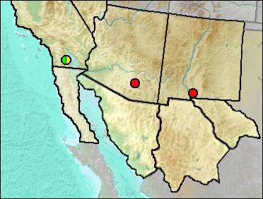 Regional Pleistocene distribution of Callipepla gambelii