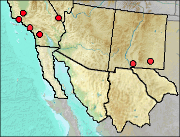 Pleistocene regional distribution of Turdus migratorius