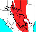 Current regional distribution of Cratogeomys castanops.