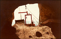 View of the enlarged entrance of U-Bar Cave