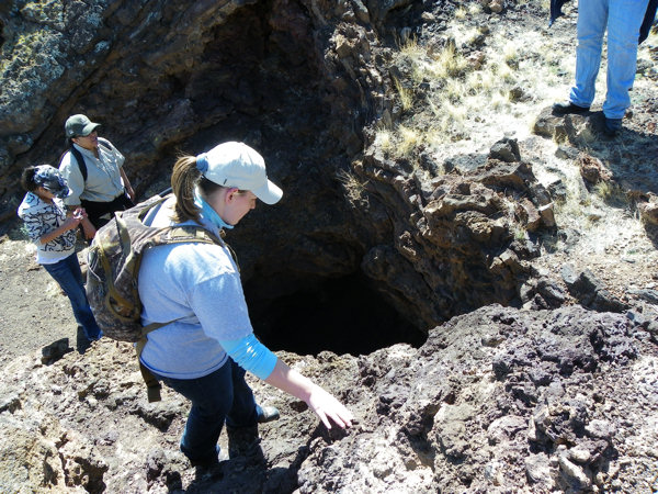 Opening of the Aden Crater fumerole