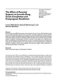 The Effect of Parental Support on Juvenile Drug Court Completion and Postprogram Recidivism