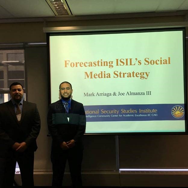 Criminal Justice students make outstanding presentation of findings to packed house at 5 Eyes Analytical Workshop (a major international conference on Intelligence). Go CJ Miners!