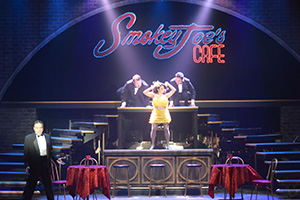 The Cast of The UTEP Dinner Theatre production of Smokey Joe's Café