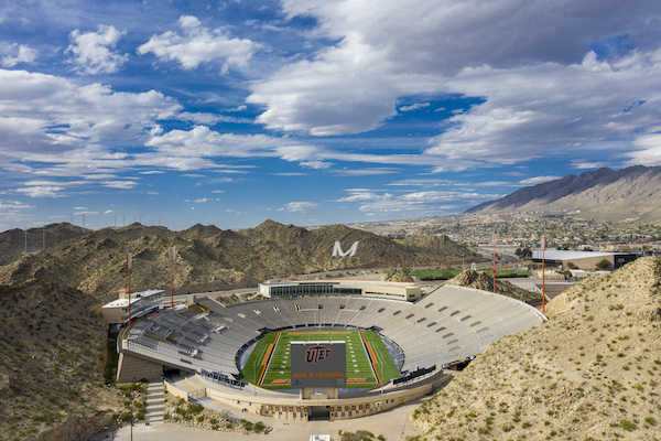 The University of Texas at El Paso will celebrate its more than 2,300 spring graduates with a 7 p.m. ceremony on Saturday, Sept. 12, 2020 in Sun Bowl Stadium. Each graduate will be permitted to bring up to two guests to the outdoor venue. Photo: Ivan Pierre Aguirre / UTEP Communications 