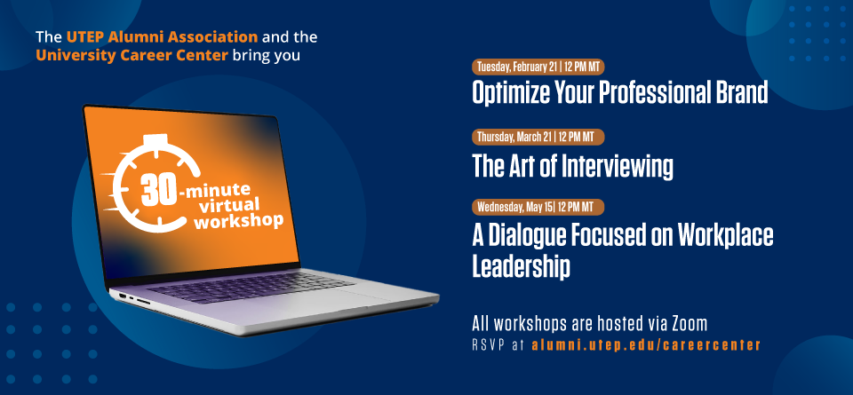 30-Minute Virtual Workshops for Alumni