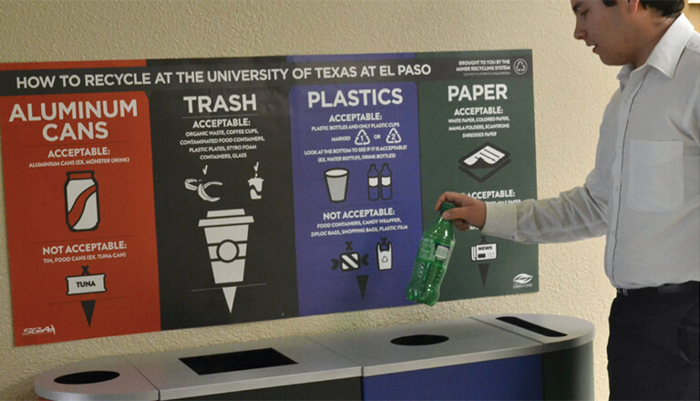 Recycle stations and student