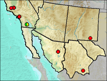 Pleistocene regional distribution of Charadrius vociferus