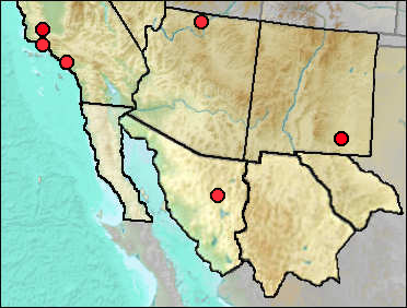 Distribution of regional Pleistocene Circus cyaneus