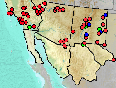 Regional Pleistocene distribution of Camelops hesternus