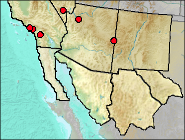 Regional Pleistocene distribution of Megalonyx jeffersonii.
