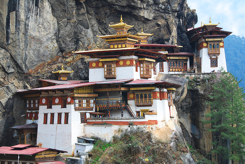 Fortresses, or dzongs, in the Kingdom of Bhutan.