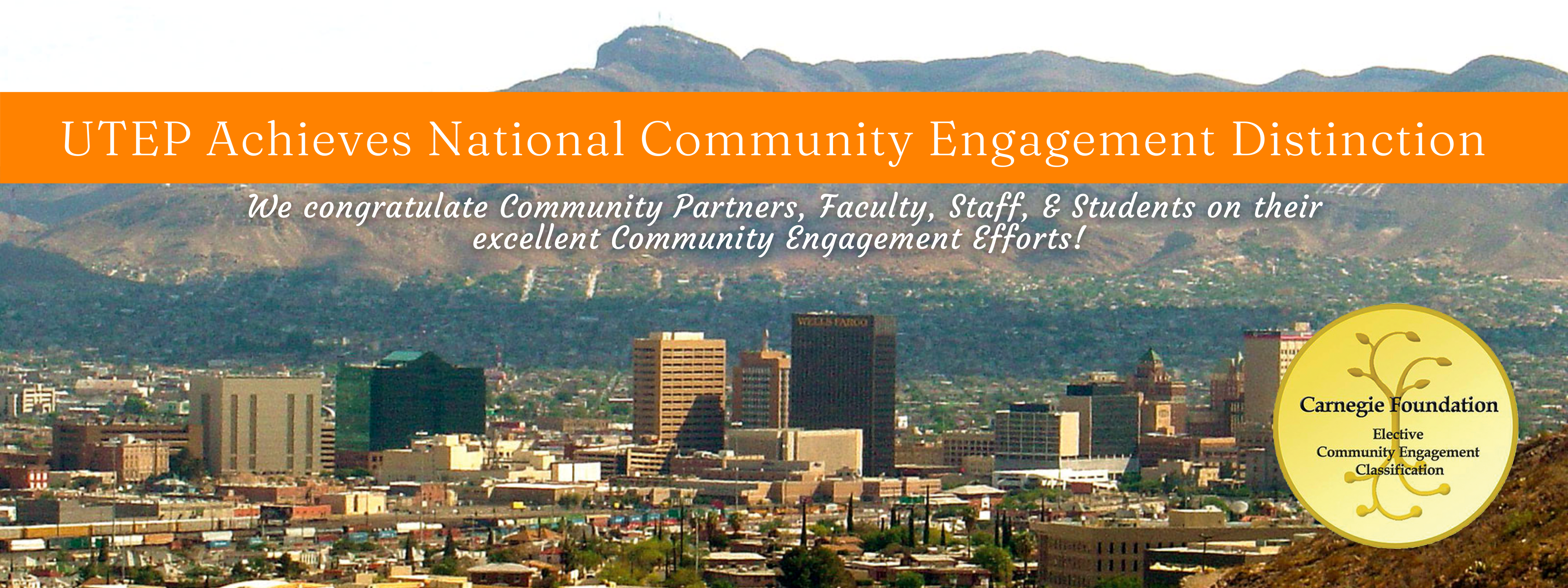 UTEP Achieves National Community Engagement Distinction 
