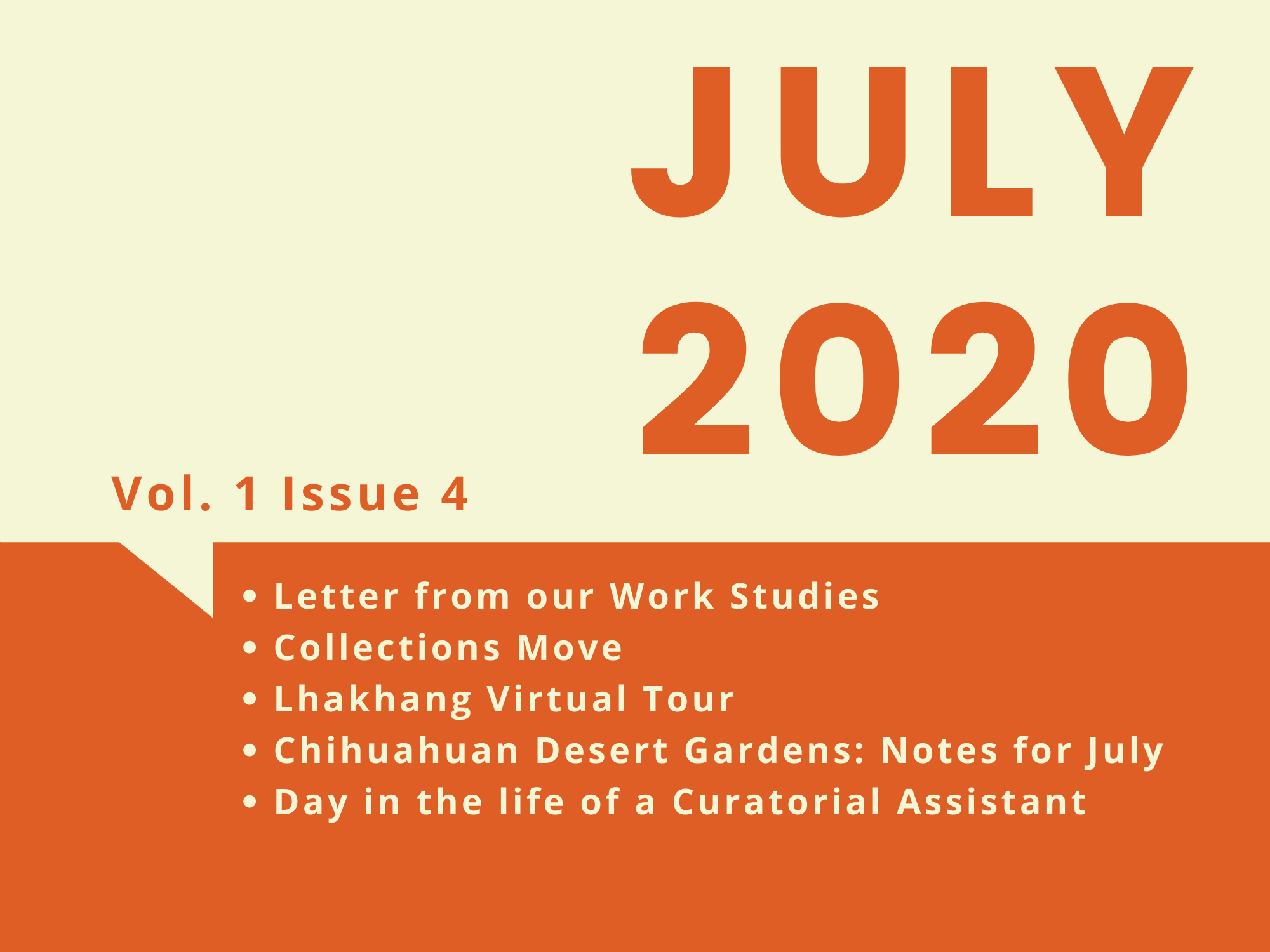 July 2020 newsletter