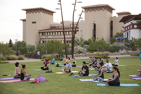 Yoga at Centennial Plaza