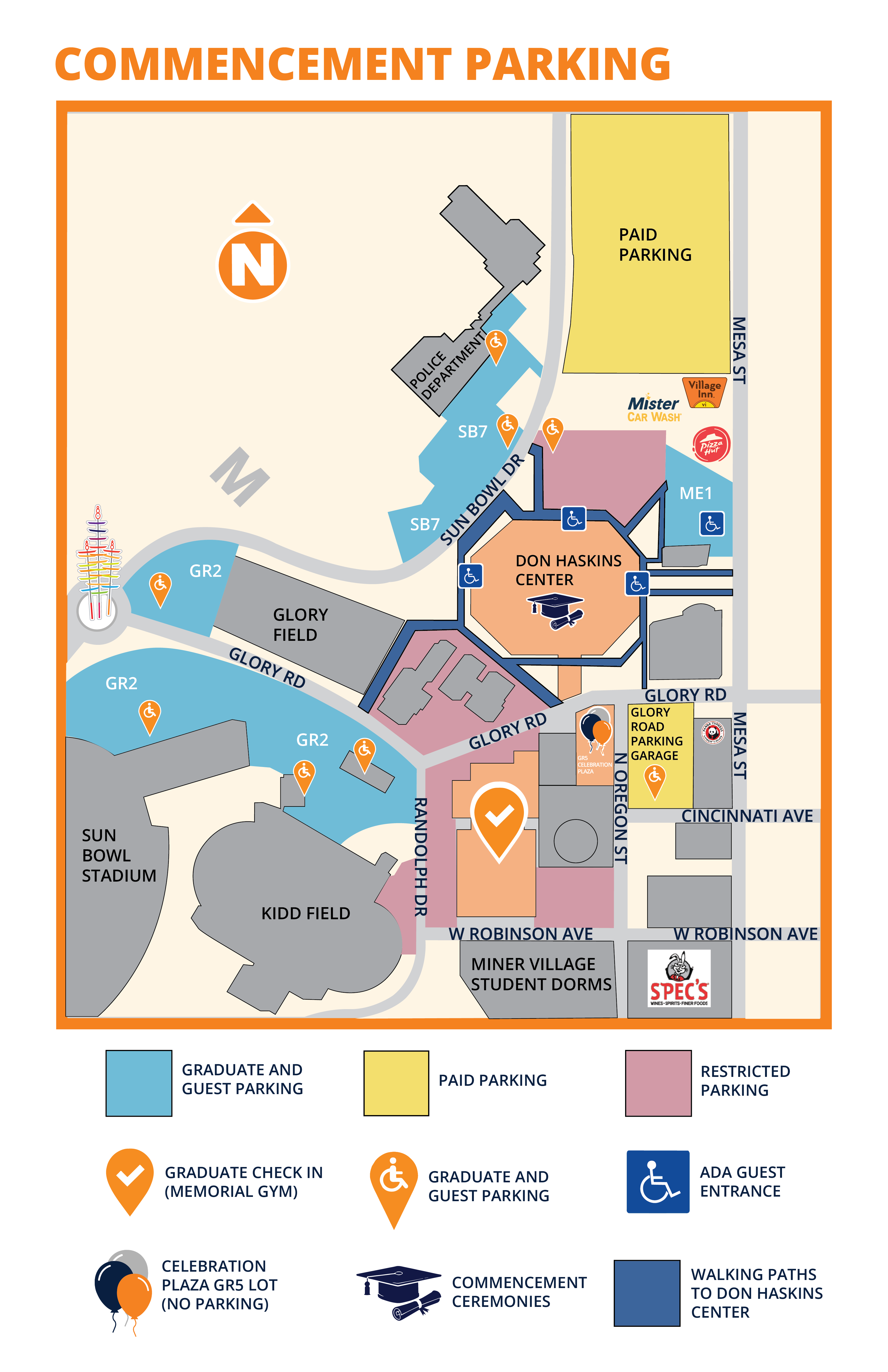 Commencement Parking