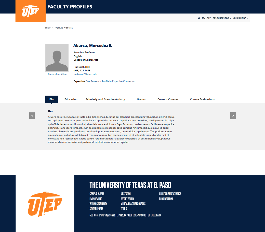 UTEP Faculty Success