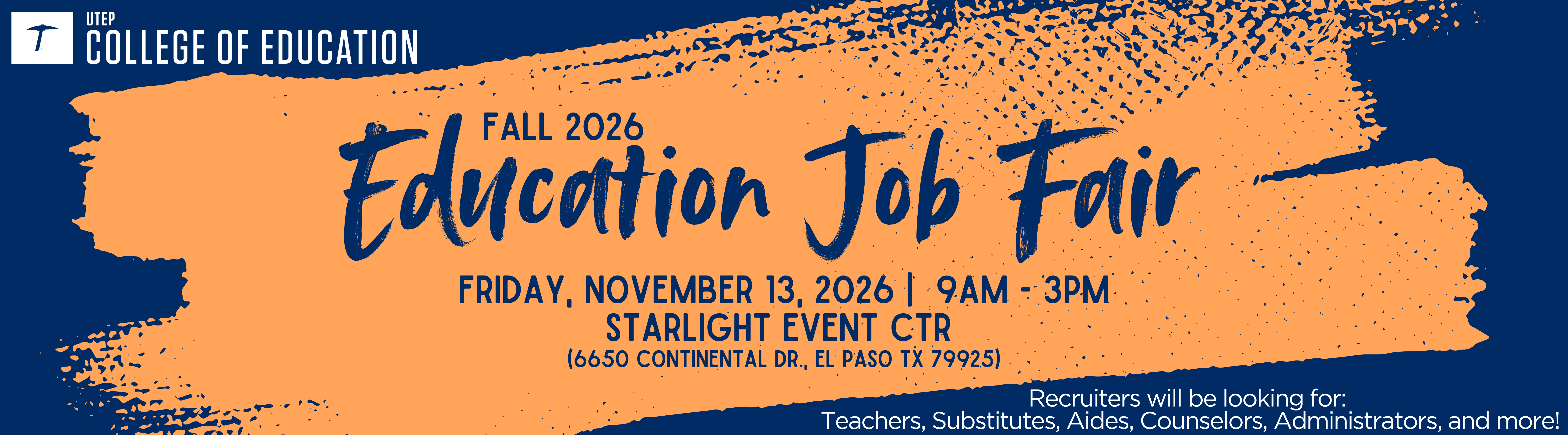 Join Us for the Fall 2026 College of Education Job Fair! 