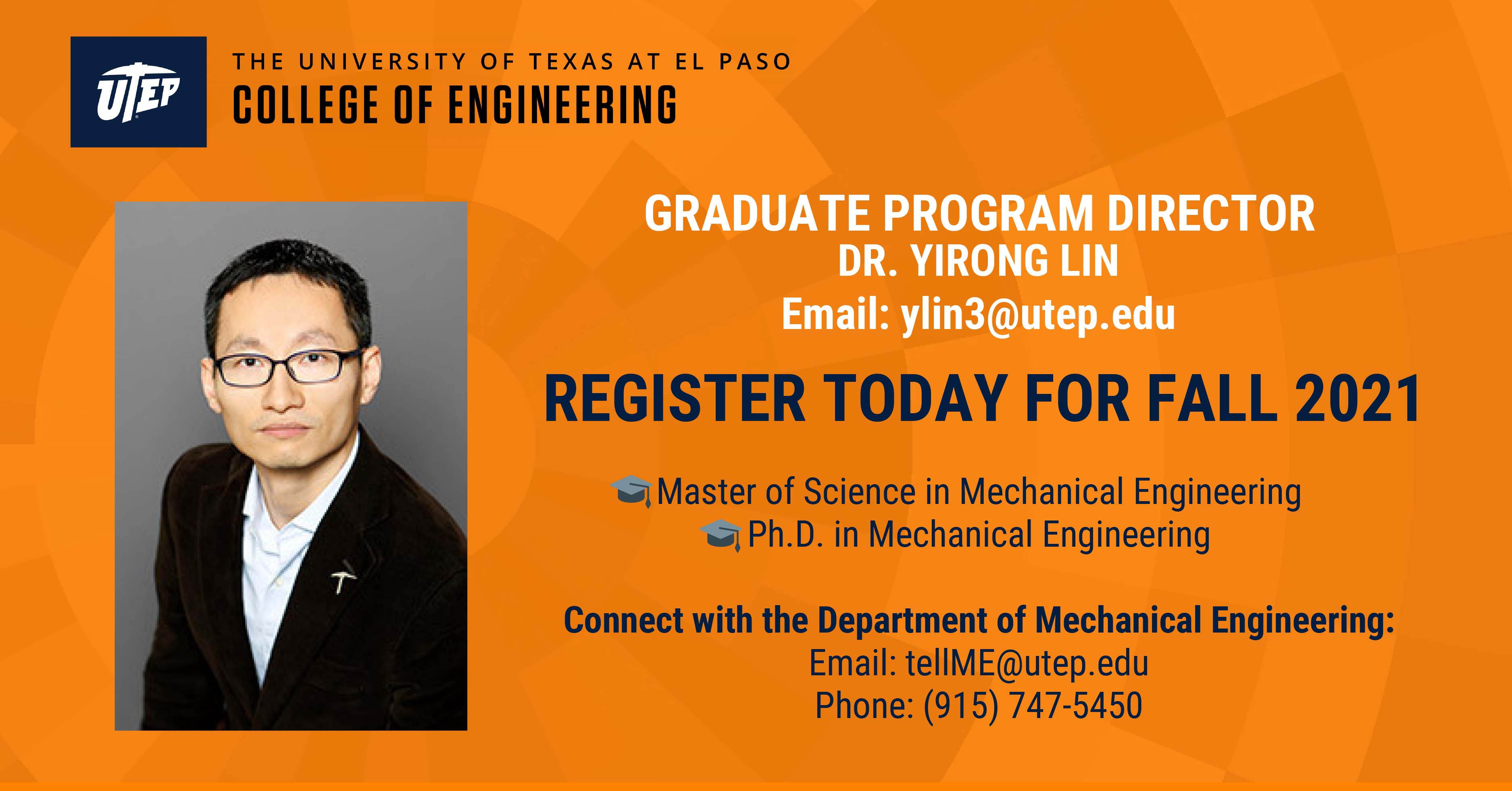 Graduate Program Director Dr Lin