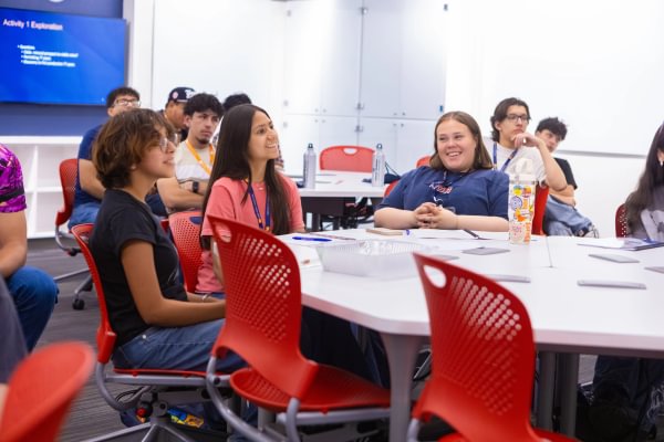 Mining Camp students participating in a classroom learning session.