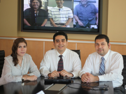 Professor Heidi Taboada, Ph.D., Juan Noveron, Ph.D,Jose Espiritu, Ph.D., Young Park, Ph.D., and  George Negrete, Ph.D.