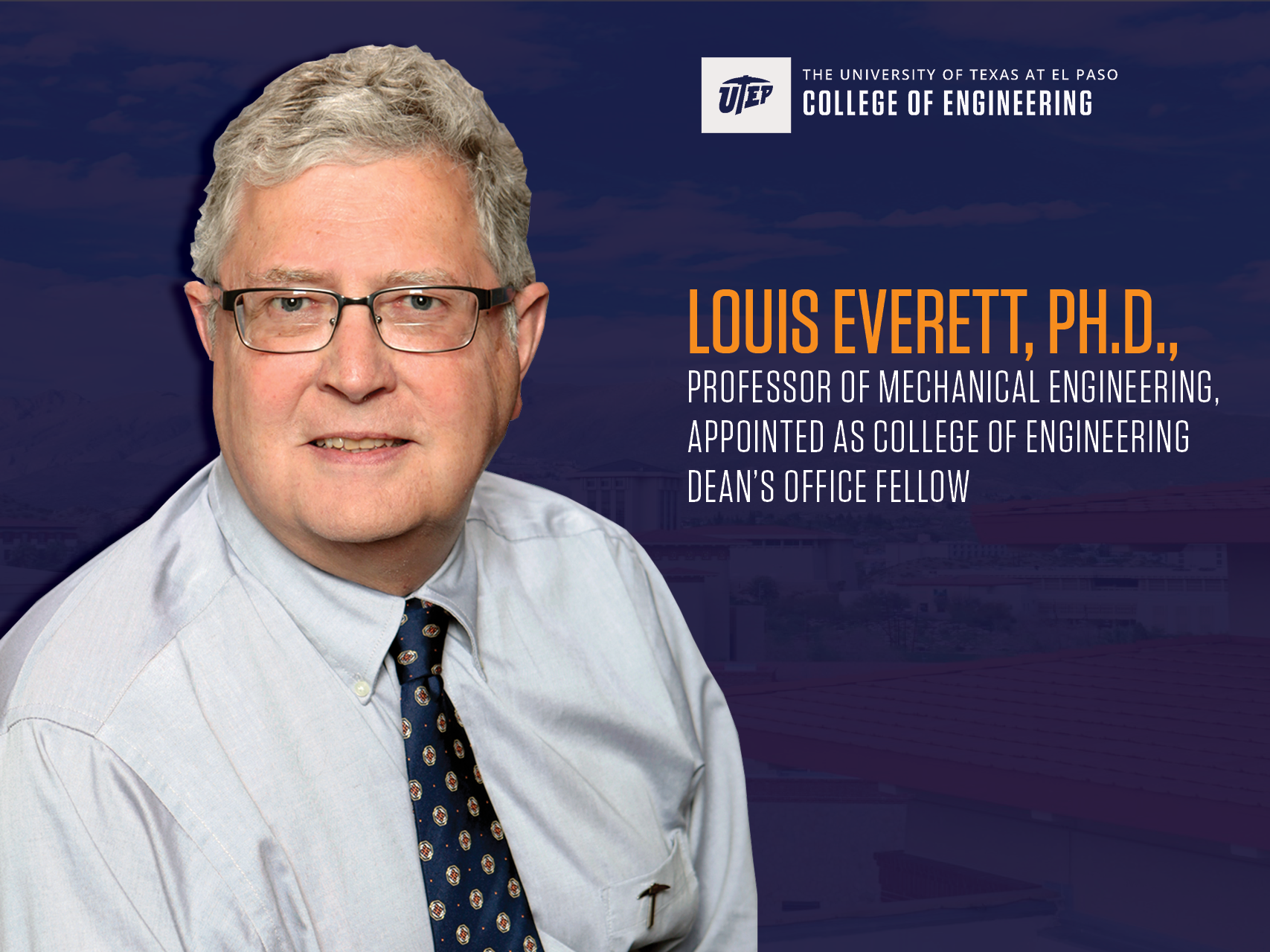 Louis Everett, Ph.D., appointed as College of Engineering Dean’s Office Fellow