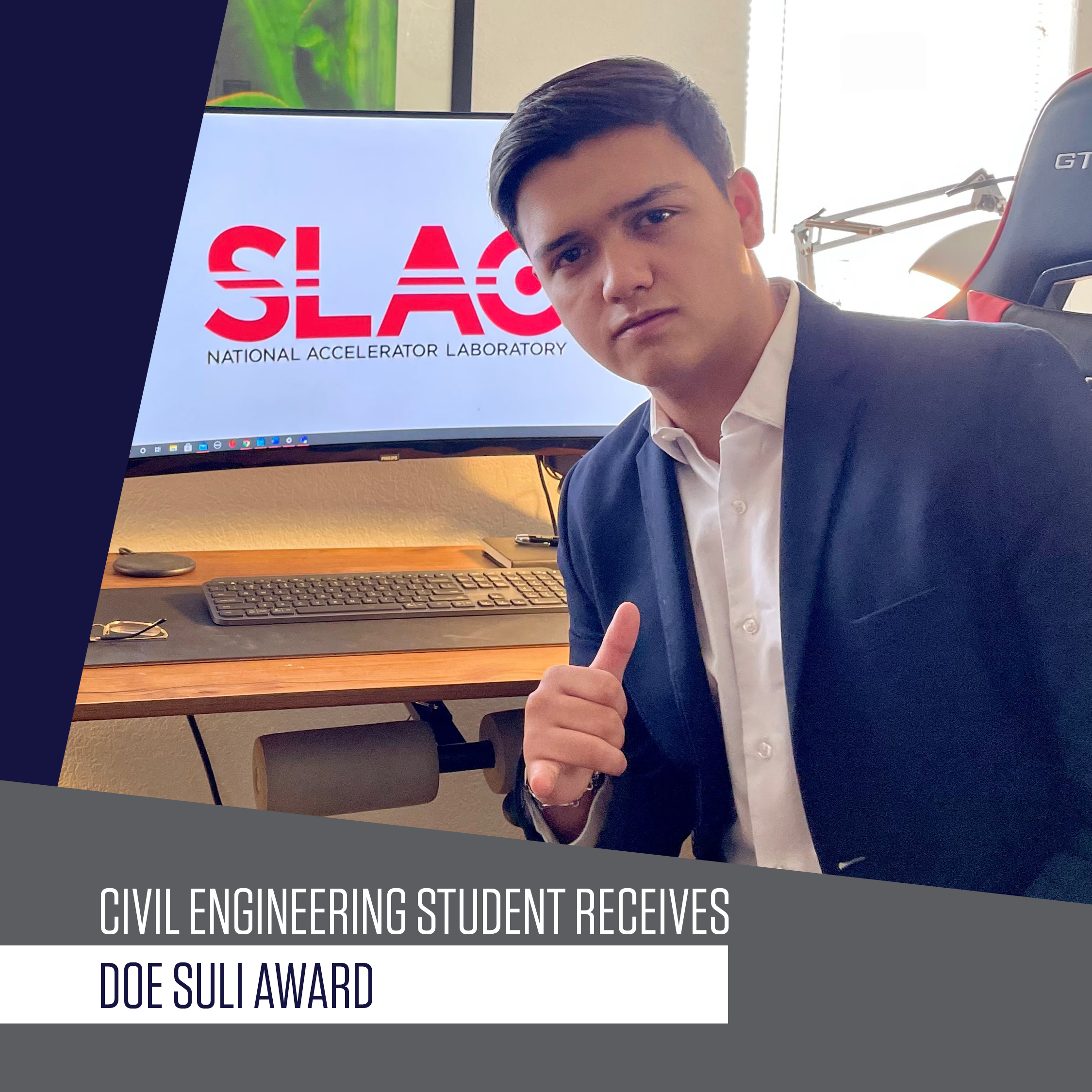 Civil Engineering student receives DOE SULI award