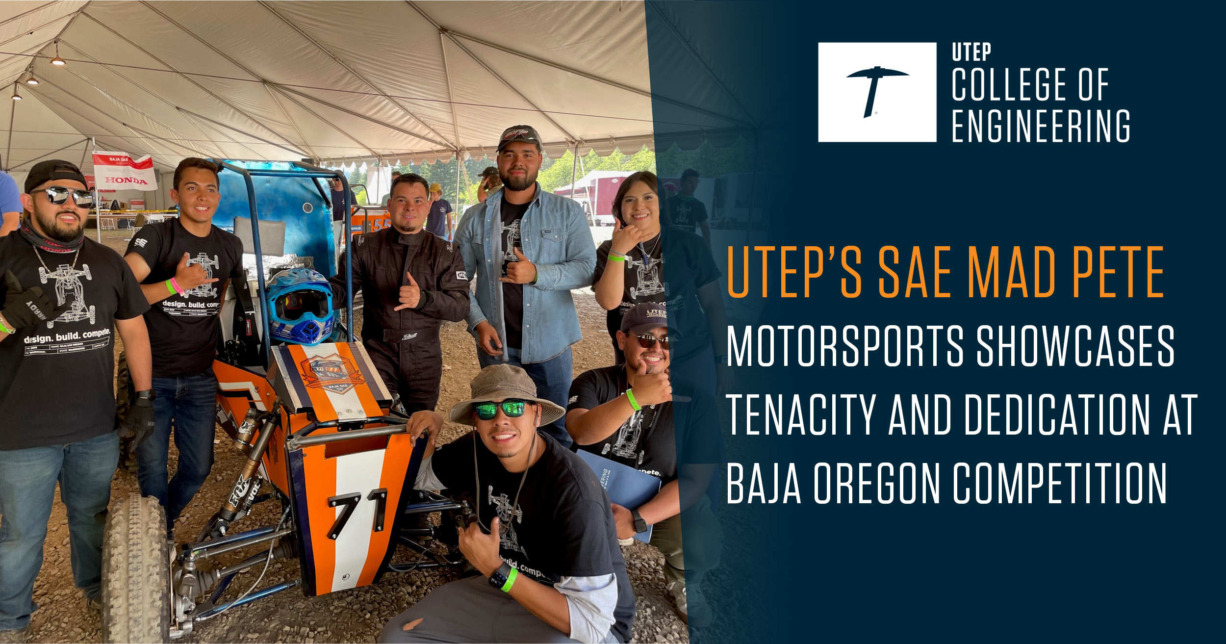 UTEP’s SEA Mad Pete Motorsports Showcases Tenacity and Dedication at Baja Oregon Competition
