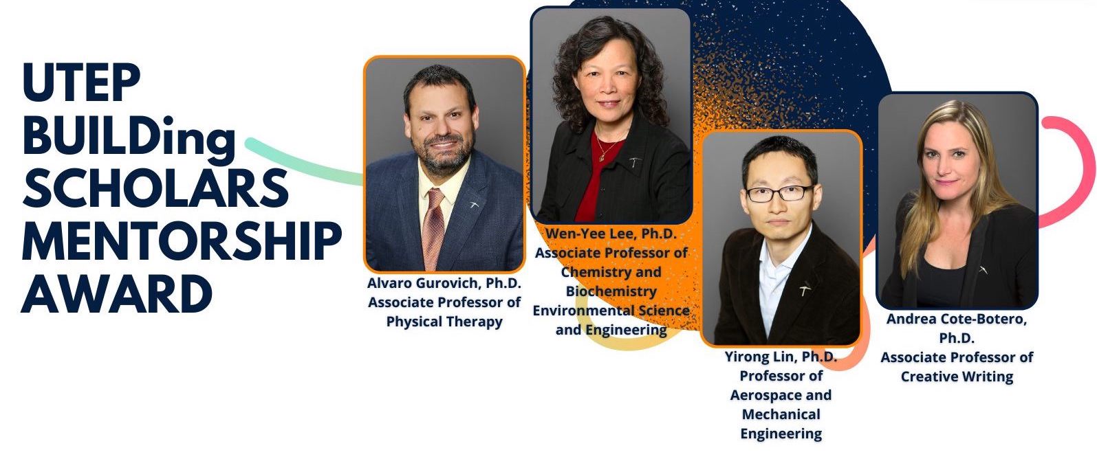 Dr. Lin recognized with the UTEP BUILDing SCHOLARS Mentorship Award 