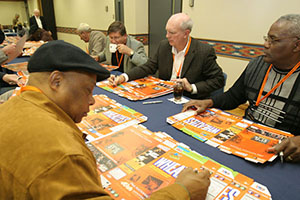 Members of the 1966 Championship Team during a book signing in 2006.