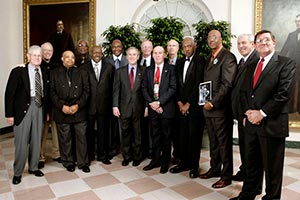  Photos of the 1966 Texas Western Basketball Team at the White House