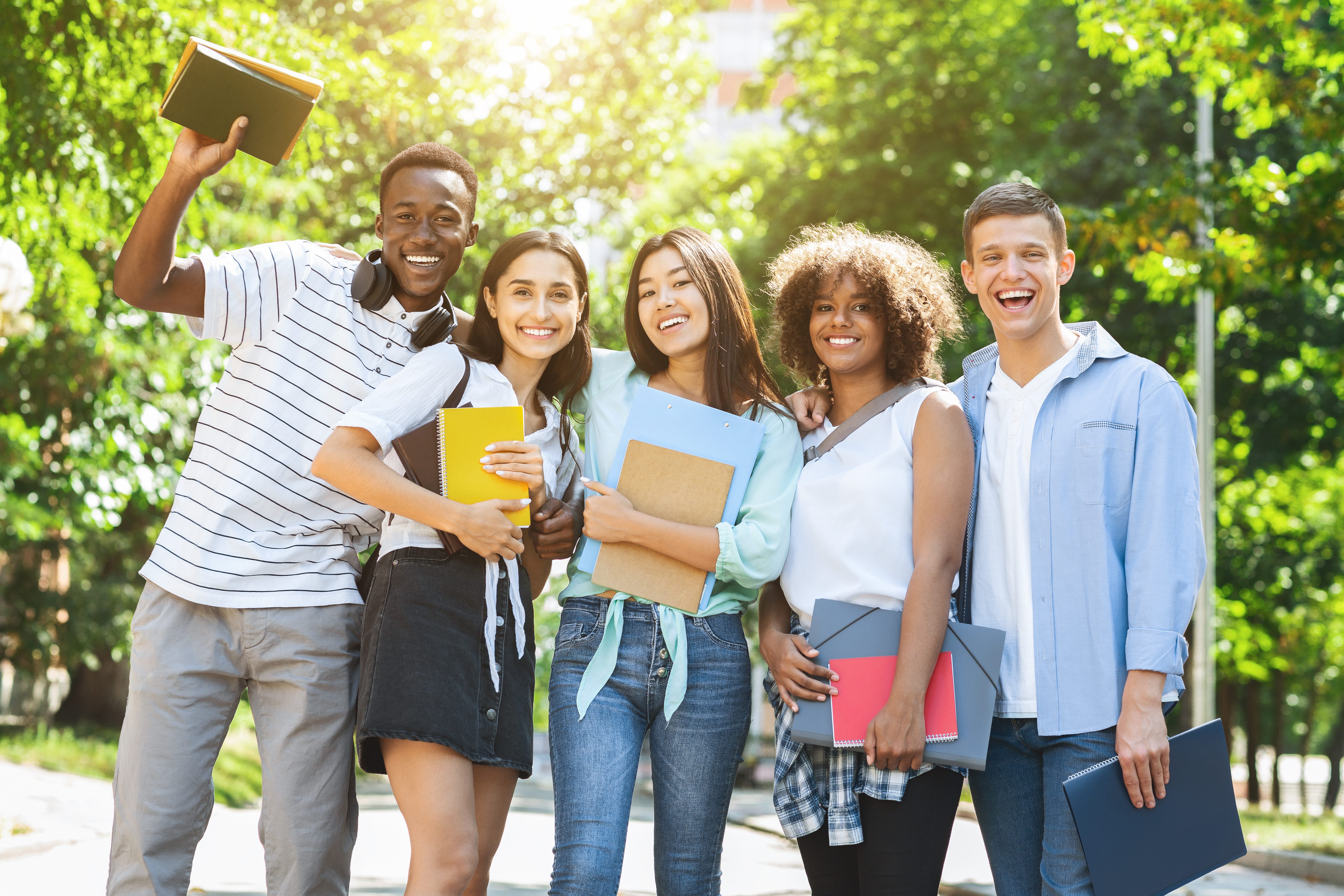 University students on campus