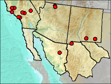 Regional Pleistocene distribution of Anas platyrhynchos