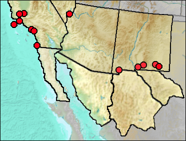 Pleistocene regional distribution of Tyto alba