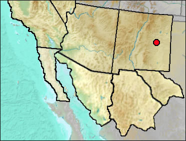 Location of the Taiban Creek site