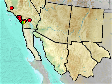 Regional Pleistocene distribution of Otospermophilus beecheyi