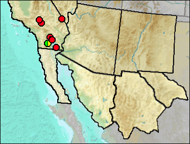 Regional Pleistocene distribution of Gila sp.