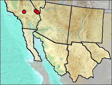 Regional Pleistocene distribution of Urocitellus townsendii