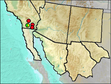 Regional Pleistocene distribution of Xyrauchen texanus