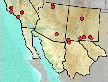Pleistocene regional distribution of Zenaida macroura
